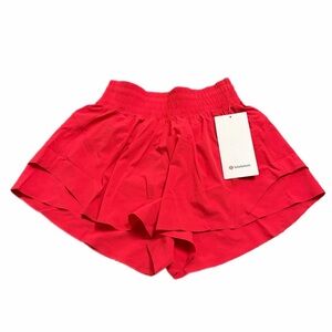 NWT Lululemon Shake It Out High-Rise Running Short 2.5" (Red Glow) Size XXS